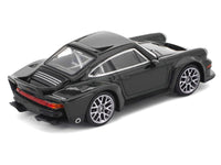 Singer DLS Turbo Black Metallic 1/64 Diecast Model Car by Pop Race image 5
