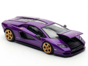 Lamborghini Countach LPI 800-4 Viola Pasifae Purple Metallic "Hong Kong Toycar Salon 2025" 1/64 Diecast Model Car by Pop Race image 3
