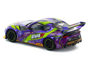 Toyota Pandem GR Supra RHD (Right Hand Drive) "EVA RT Test Type-01 GoodRide" Purple Metallic with Graphics 1/64 Diecast Model Car by Pop Race image 4