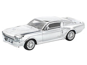 Shelby Mustang GT500 Silver Chrome 1/64 Diecast Model Car by Pop Race image 2