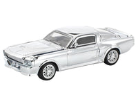 Shelby Mustang GT500 Silver Chrome 1/64 Diecast Model Car by Pop Race image 2
