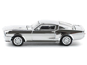Shelby Mustang GT500 Silver Chrome 1/64 Diecast Model Car by Pop Race image 4
