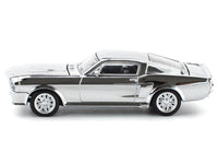 Shelby Mustang GT500 Silver Chrome 1/64 Diecast Model Car by Pop Race image 4