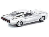 Shelby Mustang GT500 Silver Chrome 1/64 Diecast Model Car by Pop Race image 5