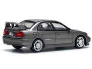 Mitsubishi Lancer Evolution IV RHD (Right Hand Drive) Dark Gray Metallic 1/64 Diecast Model Car by Pop Race image 4
