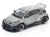 Toyota "Pandem" GR Yaris RHD (Right Hand Drive) Raw Metal 1/64 Diecast Model Car by Pop Race image 2