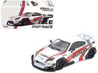 Toyota Pandem GR86 "Cusco" White with Racing Graphics 1/64 Diecast Model Car by Pop Race