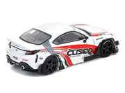 Toyota Pandem GR86 "Cusco" White with Racing Graphics 1/64 Diecast Model Car by Pop Race image 5