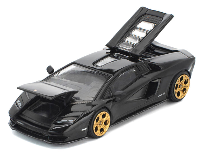 Lamborghini Countach LPI 800-4 Deep Black 1/64 Diecast Model Car by Pop Race image 2