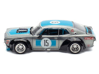 Datsun Laurel C130 RHD (Right Hand Drive) #15 Raw Metal with Blue Stripes "APA XPO 2025 Exclusive" 1/64 Diecast Model Car by Pop Race image 3
