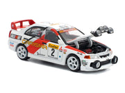 Mitsubishi Lancer Evolution IV RHD (Right Hand Drive) #2 Richard Burns - Robert Reid "Monte Carlo Rally" (1998) 1/64 Diecast Model Car by Pop Race image 4
