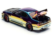 Skyline GT-R (R33) RHD (Right Hand Drive) Chameleon Chrome with Carbon Hood "APA XPO 2025 Exclusive" 1/64 Diecast Model Car by Pop Race image 3