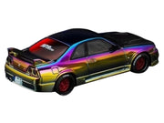 Skyline GT-R (R33) RHD (Right Hand Drive) Chameleon Chrome with Carbon Hood "APA XPO 2025 Exclusive" 1/64 Diecast Model Car by Pop Race image 4