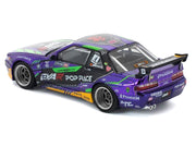 Pandem S13 RHD (Right Hand Drive) "EVA RT Test Type-01" Purple Metallic with Graphics 1/64 Diecast Model Car by Pop Race image 5