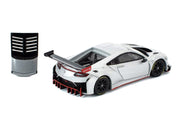 Honda NSX GT3 EVO22 Silver Metallic "Brazilian Event Exclusive" 1/64 Diecast Model Car by Pop Race image 3