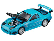 Mazda RX7 (FC3S) RE Amemiya RHD (Right Hand Drive) Light Blue with Carbon Hood "Tokyo Auto Salon 2026" 1/64 Diecast Model Car by Pop Race image 2