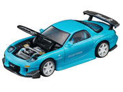 Mazda RX7 (FD3S) RE Amemiya RHD (Right Hand Drive) Light Blue with Carbon Hood "Tokyo Auto Salon 2026" 1/64 Diecast Model Car by Pop Race image 2