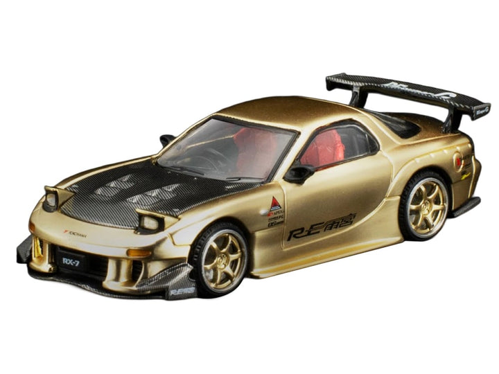 Mazda RX7 (FD3S) RE Amemiya RHD (Right Hand Drive) Gold Metallic with Carbon Hood "Thailand Diecast Expo 2026" 1/64 Diecast Model Car by Pop Race image 2