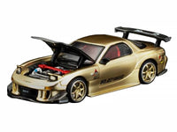 Pop Race Mazda RX-7 FD3S RE-Amemiya gold carbon hood Expo 2026 1:64 PR640512, product image 3