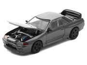 GTR R32 RHD (Right Hand Drive) Dark Chrome "The Dark Chrome Series" 1/64 Die Cast Model Car by Pop Race image 2