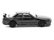 GTR R32 RHD (Right Hand Drive) Dark Chrome "The Dark Chrome Series" 1/64 Die Cast Model Car by Pop Race image 3