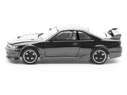 GTR R33 400R RHD (Right Hand Drive) Dark Chrome "The Dark Chrome Series" 1/64 Diecast Model Car by Pop Race image 3