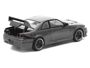 GTR R33 400R RHD (Right Hand Drive) Dark Chrome "The Dark Chrome Series" 1/64 Diecast Model Car by Pop Race image 5