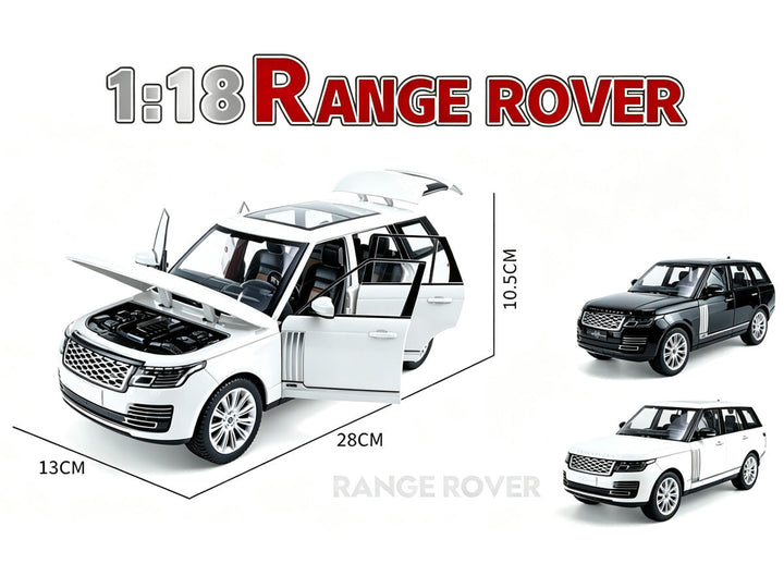 Land Rover Range Rover 50th Anniversary White Metallic with Sunroof 1/18 Diecast Model Car by Heimanba image 2