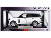 Land Rover Range Rover 50th Anniversary White Metallic with Sunroof 1/18 Diecast Model Car by Heimanba image 3