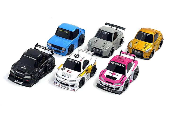 "QubeCarz" Series #1 Set of 6 pieces 1/64 Diecast Model Cars by Mini GT image 2