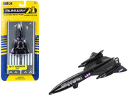 Lockheed SR-71 Blackbird Aircraft Black "United States Air Force" with Runway Section Diecast Model Airplane by Runway24 image 3