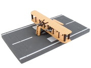 Wright Flyer Biplane Aircraft Beige with Runway Section Diecast Model Airplane by Runway24 image 2