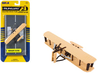 Wright Flyer Biplane Aircraft Beige with Runway Section Diecast Model Airplane by Runway24 image 3