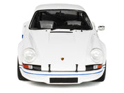 1973 Porsche 911 RSR Carrera White with Blue Stripes 1/18 Diecast Model Car by Solido image 5