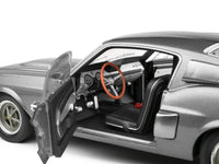 1967 Shelby GT500 Gray Metallic with Black Stripes 1/18 Diecast Model Car by Solido image 5
