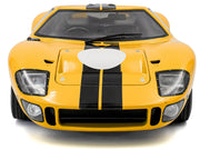 1968 Ford GT40 MK1 Yellow with Black Stripes "Competition" Series 1/18 Diecast Model Car by Solido image 5