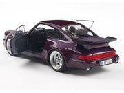 1990 Porsche 911 (964) Turbo Violet Blue Metallic 1/18 Diecast Model Car by Solido image 2