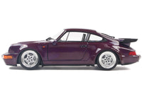 1990 Porsche 911 (964) Turbo Violet Blue Metallic 1/18 Diecast Model Car by Solido image 3