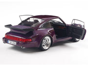 1990 Porsche 911 (964) Turbo Violet Blue Metallic 1/18 Diecast Model Car by Solido image 4