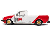 1983 Volkswagen Caddy MK 1 Pickup Truck "Red Cowboy Racing Tribute" White and Red 1/18 Diecast Model Car by Solido image 3