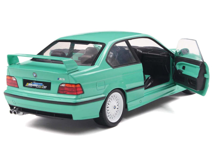 1991 BMW E36 M3 "Solido Works" Mint Green with Mint Green Interior 1/18 Diecast Model Car by Solido image 2