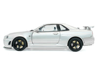 1999 Nissan Skyline GT-R (R34) Z-Tune RHD (Right Hand Drive) Silver Metallic 1/18 Diecast Model Car by Solido image 3