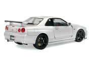 1999 Nissan Skyline GT-R (R34) Z-Tune RHD (Right Hand Drive) Silver Metallic 1/18 Diecast Model Car by Solido image 4