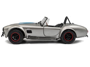 1965 Shelby Cobra 427 MKII "Solido Works M Racing Tribute" Gray Metallic with Stripes 1/18 Diecast Model Car by Solido image 3