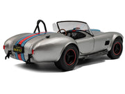 1965 Shelby Cobra 427 MKII "Solido Works M Racing Tribute" Gray Metallic with Stripes 1/18 Diecast Model Car by Solido image 4