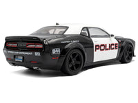 2023 Dodge Challenger Demon "Police" Black and White 1/18 Diecast Model Car by Solido image 4