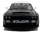 2023 Dodge Challenger Demon "Police" Black and White 1/18 Diecast Model Car by Solido image 5