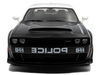 2023 Dodge Challenger Demon "Police" Black and White 1/18 Diecast Model Car by Solido image 5