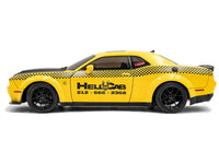 2023 Dodge Challenger SRT Hellcat Redeye Widebody Taxi "NYC Hellcab" Yellow with Black Hood and Graphics 1/18 Diecast Model Car by Solido image 3