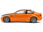 2000 BMW E46 M3 "Solido Works" Orange Metallic with Matt Black Hood and Carbon Top 1/18 Diecast Model Car by Solido image 3
